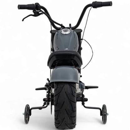 Mota Elétrica para Criança  Chopper Warrior 36v 350watts até 16Km/h Cinzenta c/ RODAS PNEUMÁTICAS & ASSENTO EM PELE