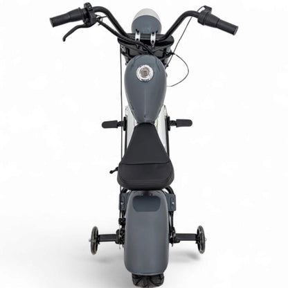 Mota Elétrica para Criança  Chopper Warrior 36v 350watts até 16Km/h Cinzenta c/ RODAS PNEUMÁTICAS & ASSENTO EM PELE