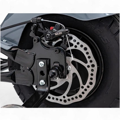 Mota Elétrica para Criança  Chopper Warrior 36v 350watts até 16Km/h Cinzenta c/ RODAS PNEUMÁTICAS & ASSENTO EM PELE