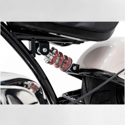 Mota Elétrica para Criança  Chopper Warrior 36v 350watts até 16Km/h Branca c/ RODAS PNEUMÁTICAS & ASSENTO EM PELE