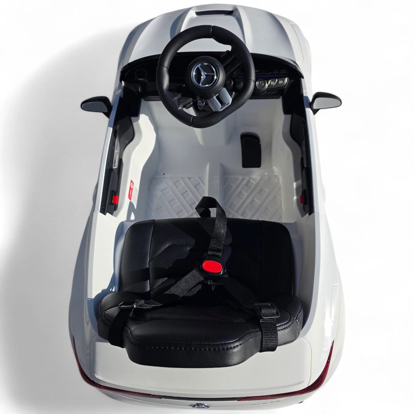 Carro Elétrico para Criança Mercedes CLE53 Branco 12v c/ RODAS DE BORRACHA & ASSENTO EM PELE