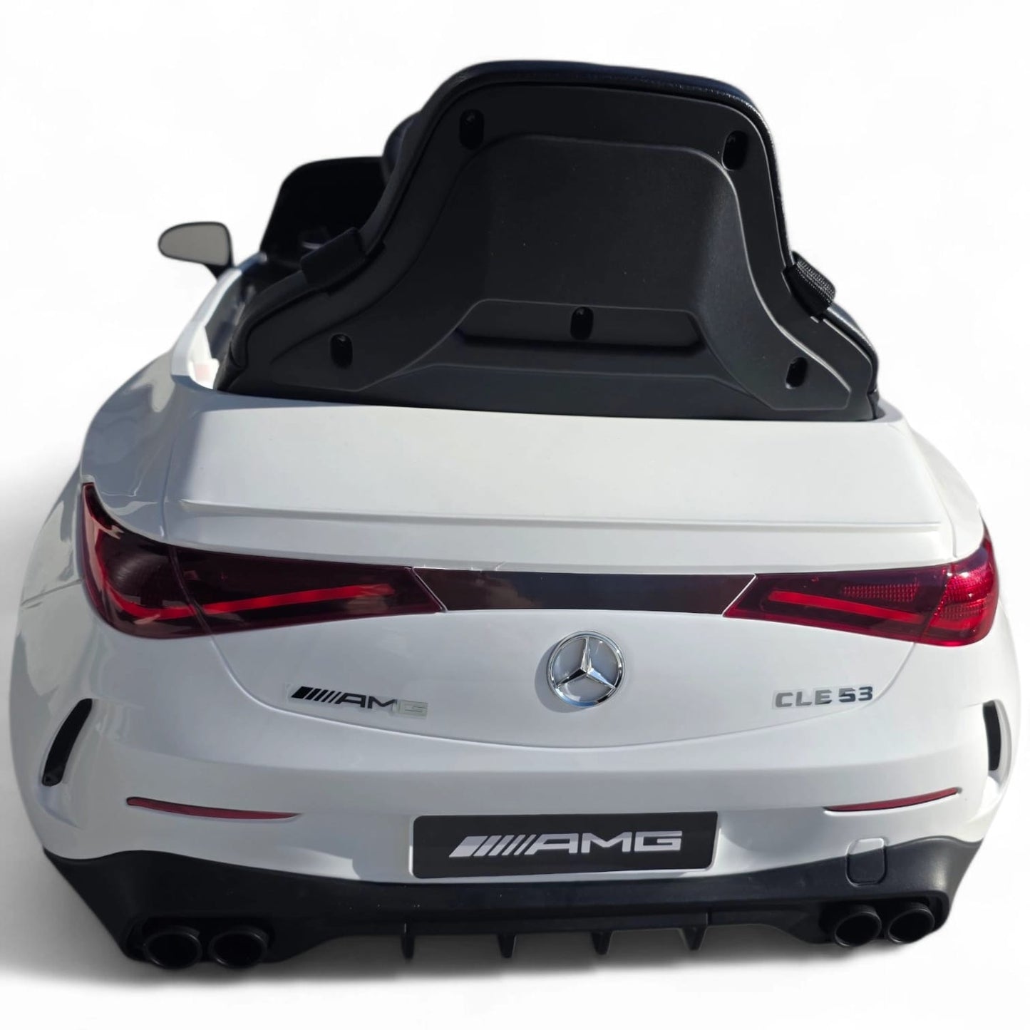 Carro Elétrico para Criança Mercedes CLE53 Branco 12v c/ RODAS DE BORRACHA & ASSENTO EM PELE