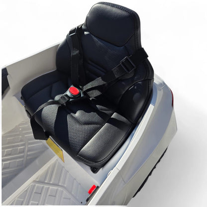 Carro Elétrico para Criança Mercedes CLE53 Branco 12v c/ RODAS DE BORRACHA & ASSENTO EM PELE