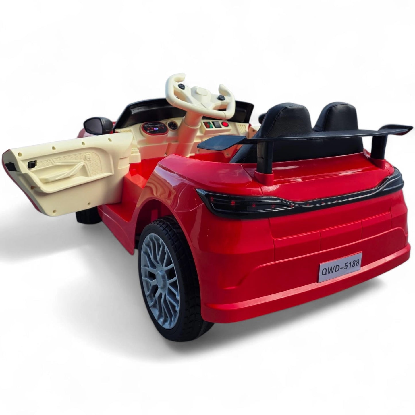 Carro Elétrico para Criança CLA63 Style Vermelho 12v c/ RODAS DE BORRACHA & ASSENTO EM PELE