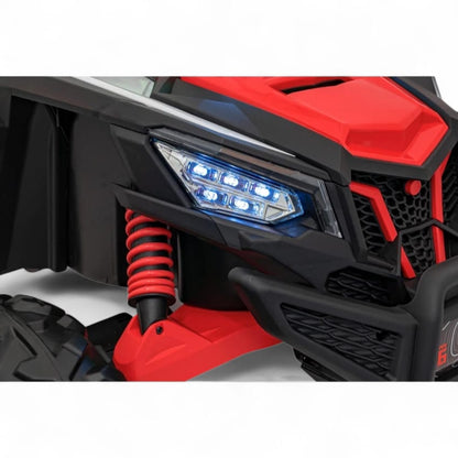 Carro Elétrico para Criança MAVERICK STYLE RR 4x4 24v Vermelho c/ RODAS DE BORRACHA & ASSENTO EM PELE