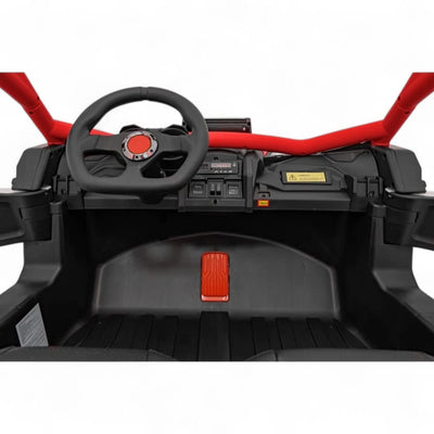 Carro Elétrico para Criança MAVERICK STYLE RR 4x4 24v Vermelho c/ RODAS DE BORRACHA & ASSENTO EM PELE