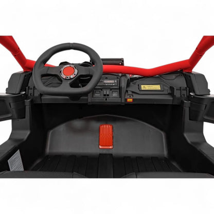 Carro Elétrico para Criança MAVERICK STYLE RR 4x4 24v Vermelho c/ RODAS DE BORRACHA & ASSENTO EM PELE