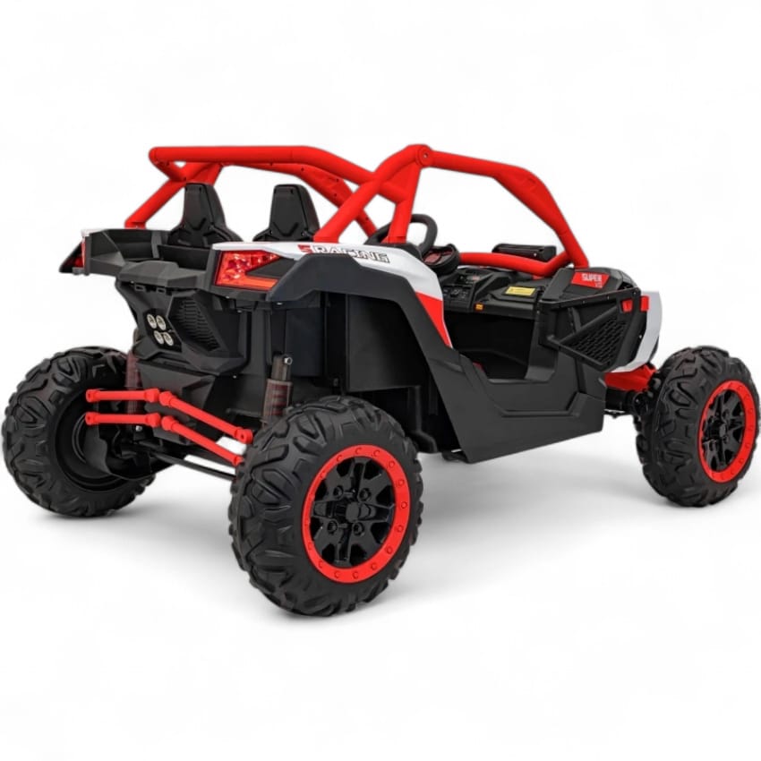 Carro Elétrico para Criança MAVERICK STYLE RR 4x4 24v Vermelho c/ RODAS DE BORRACHA & ASSENTO EM PELE