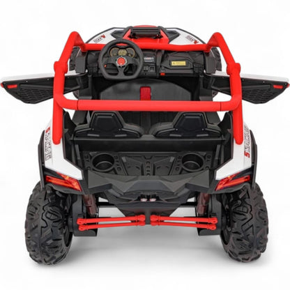 Carro Elétrico para Criança MAVERICK STYLE RR 4x4 24v Vermelho c/ RODAS DE BORRACHA & ASSENTO EM PELE