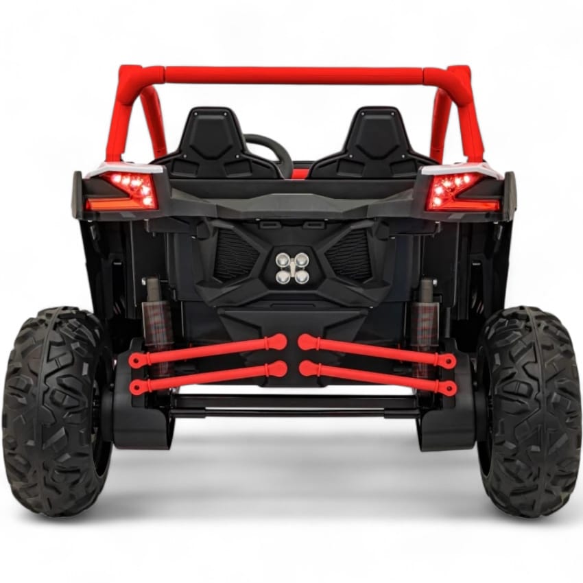 Carro Elétrico para Criança MAVERICK STYLE RR 4x4 24v Vermelho c/ RODAS DE BORRACHA & ASSENTO EM PELE