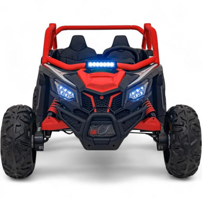 Carro Elétrico para Criança MAVERICK STYLE RR 4x4 24v Vermelho c/ RODAS DE BORRACHA & ASSENTO EM PELE