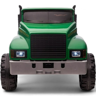Carro Elétrico para Criança FARM TRUCK 12v Verde 4x4 c/ RODAS DE BORRACHA & ASSENTO EM PELE