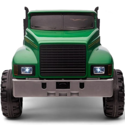 Carro Elétrico para Criança FARM TRUCK 12v Verde 4x4 c/ Rodas de Borracha & Assentos em Pele