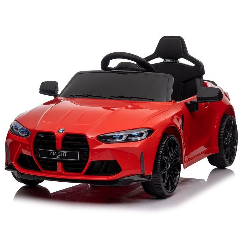 Carro Elétrico para Criança BMW M4 12v Vermelho BATERIA DE LITIO c/ RODAS DE BORRACHA & ASSENTO EM PELE