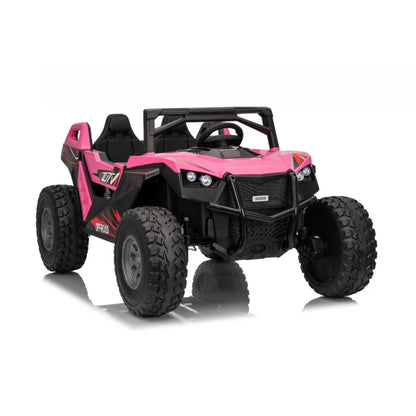 Carro Elétrico para Criança BUGGY RTR 4x4 24v Rosa 2 LUGARES, RODAS DE BORRACHA & ASSENTO EM PELE