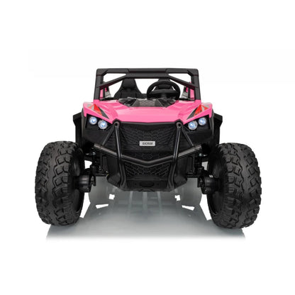 Carro Elétrico para Criança BUGGY RTR 4x4 24v Rosa 2 LUGARES, RODAS DE BORRACHA & ASSENTO EM PELE