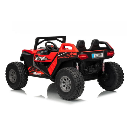 Carro Elétrico para Criança BUGGY RTR 4x4 24v Vermelho 2 LUGARES, RODAS DE BORRACHA & ASSENTO EM PELE