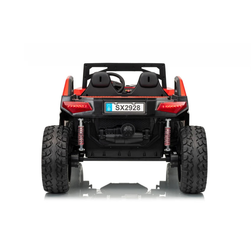 Carro Elétrico para Criança BUGGY RTR 4x4 24v Vermelho 2 LUGARES, RODAS DE BORRACHA & ASSENTO EM PELE