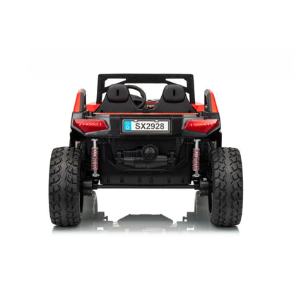 Carro Elétrico para Criança BUGGY RTR 4x4 24v Vermelho 2 LUGARES, RODAS DE BORRACHA & ASSENTO EM PELE