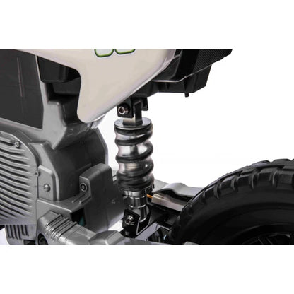 Mota Elétrica para Criança estilo CROSS 12v Verde c/ RODAS DE BORRACHA & ASSENTO EM PELE