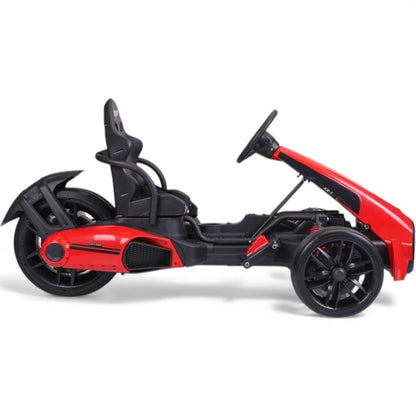 Kart Elétrico para Criança FUNSHOT 12v Vermelho c/ Rodas de Borracha & Assento de Plástico