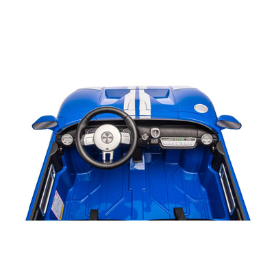 Carro Elétrico para Criança FORD GT 24v Azul 4x4  c/ RODAS DE BORRACHA & ASSENTO EM PELE