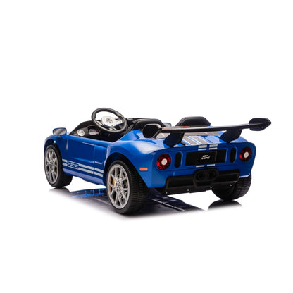 Carro Elétrico para Criança FORD GT 24v Azul 4x4  c/ RODAS DE BORRACHA & ASSENTO EM PELE