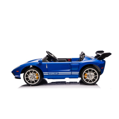 Carro Elétrico para Criança FORD GT 24v Azul 4x4  c/ RODAS DE BORRACHA & ASSENTO EM PELE