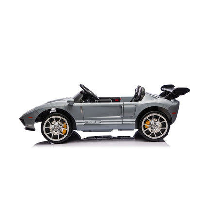 Carro Elétrico para Criança FORD GT 24v Cinza 4x4  c/ RODAS DE BORRACHA & ASSENTO EM PELE