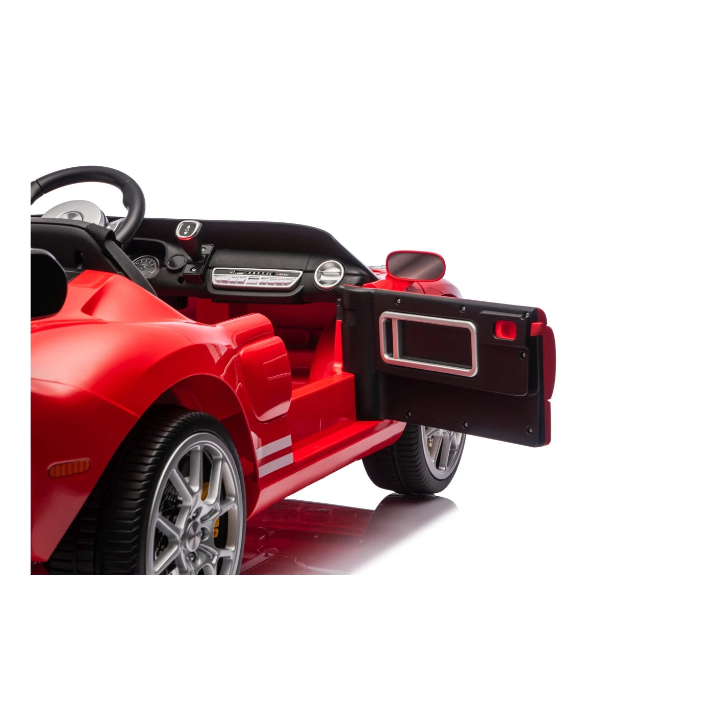 Carro Elétrico para Criança FORD GT 24v Vermelho 4x4 c/ RODAS DE BORRACHA & ASSENTO EM PELE