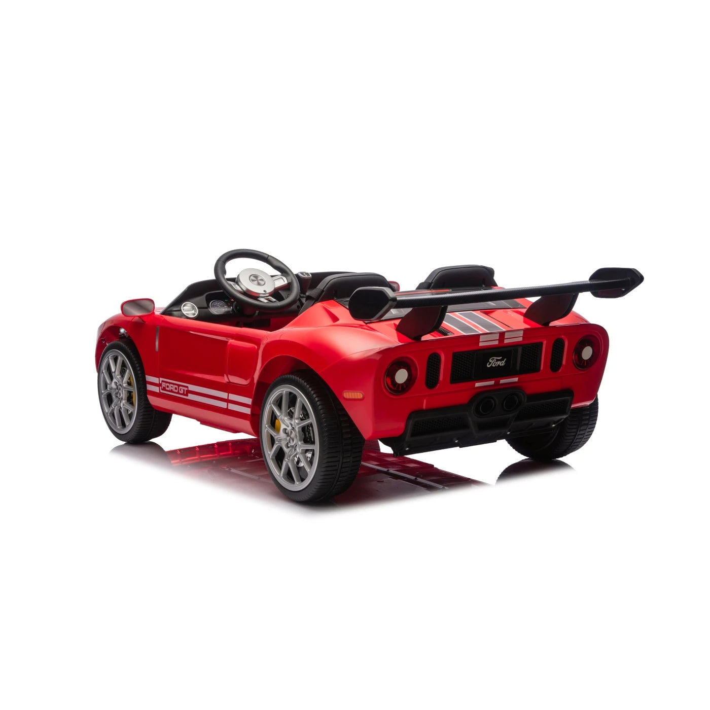 Carro Elétrico para Criança FORD GT 24v Vermelho 4x4 c/ RODAS DE BORRACHA & ASSENTO EM PELE