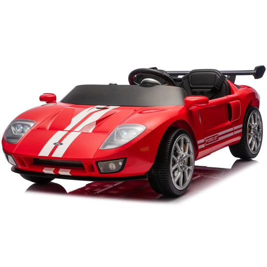 Carro Elétrico para Criança FORD GT 24v Vermelho 4x4 c/ RODAS DE BORRACHA & ASSENTO EM PELE
