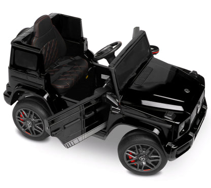 Carro Elétrico para Criança MERCEDES G63 12v Preto c/ RODAS DE BORRACHA & ASSENTO EM PELE