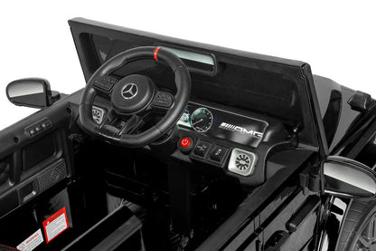 Carro Elétrico para Criança MERCEDES G63 12v Preto c/ RODAS DE BORRACHA & ASSENTO EM PELE