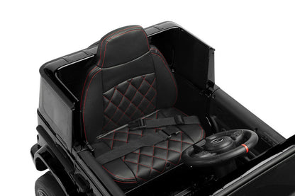 Carro Elétrico para Criança MERCEDES G63 12v Preto c/ RODAS DE BORRACHA & ASSENTO EM PELE