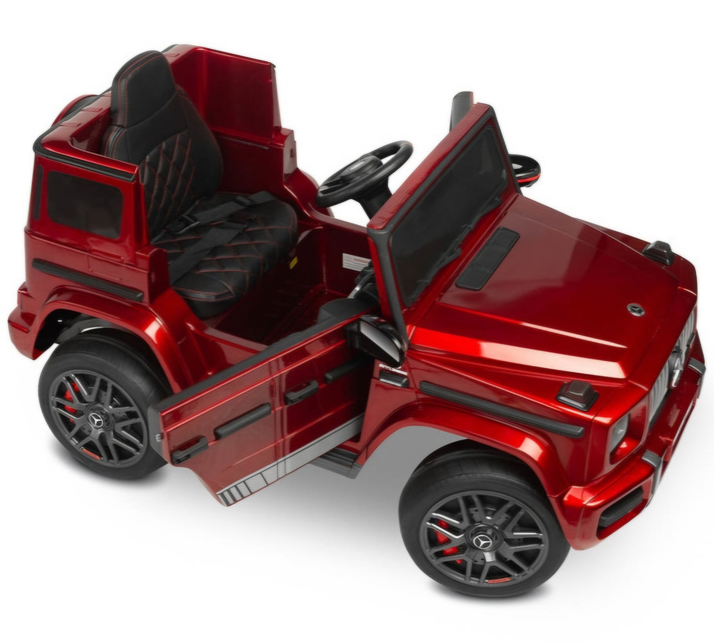 Carro Elétrico para Criança MERCEDES G63 XL 12v Vermelho Metalizado c/ RODAS DE BORRACHA & ASSENTO EM PELE