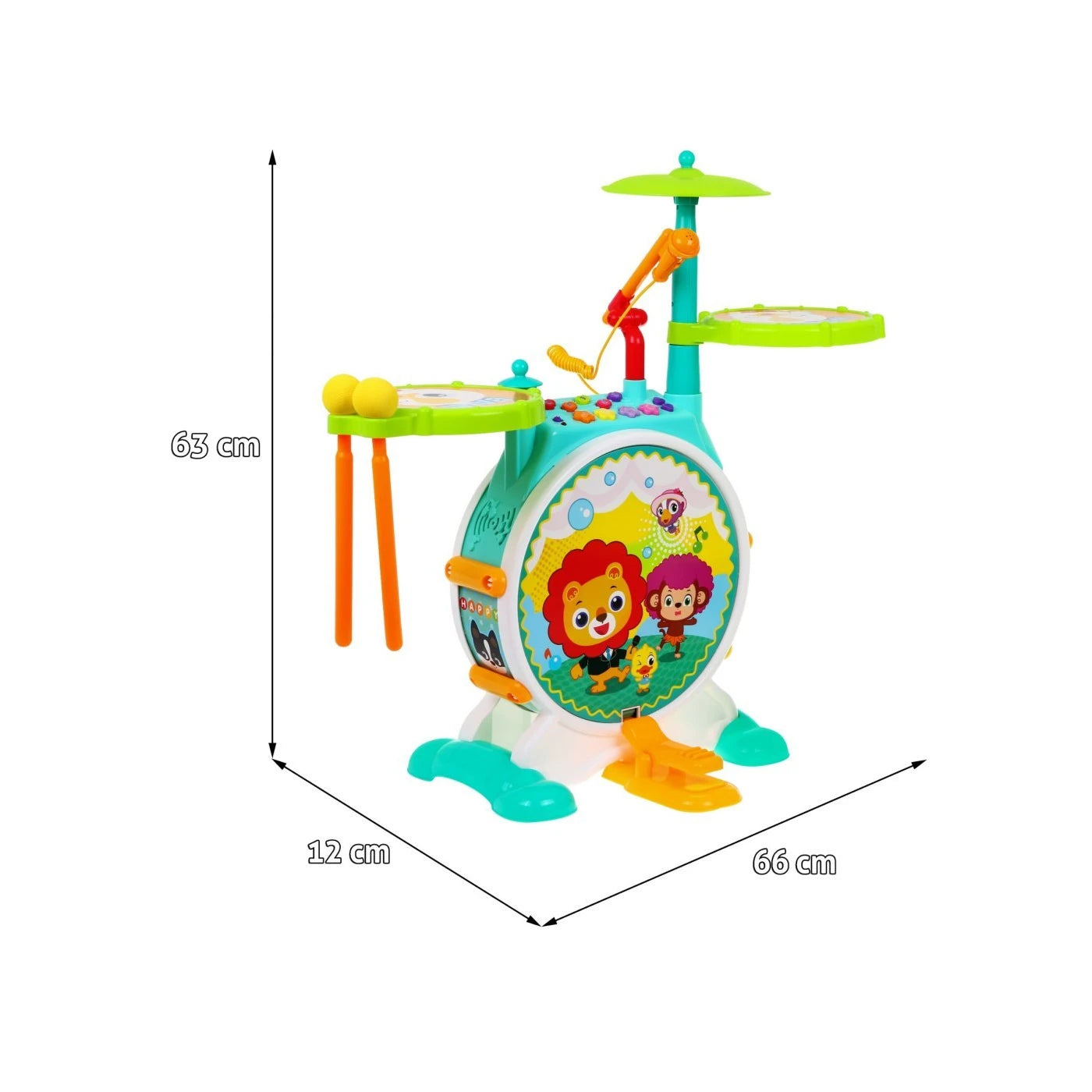 Bateria interativa com Microfone