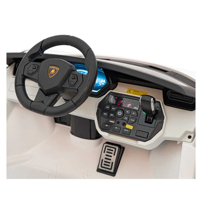 Carro Elétrico para Criança Lamborghini Sian 2 24v c/ RODAS DE BORRACHA & ASSENTO EM PELE