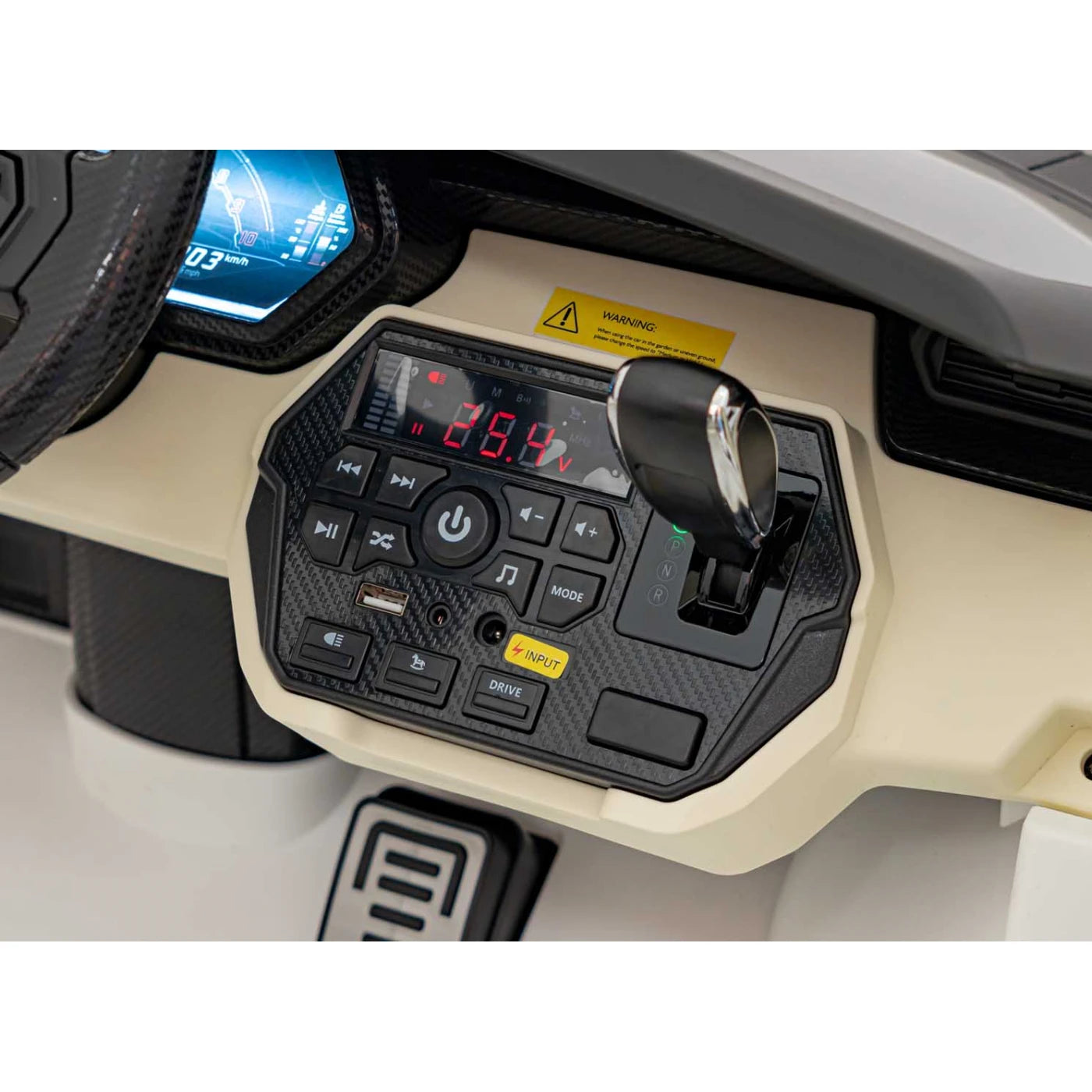 Carro Elétrico para Criança Lamborghini Sian 2 24v c/ RODAS DE BORRACHA & ASSENTO EM PELE