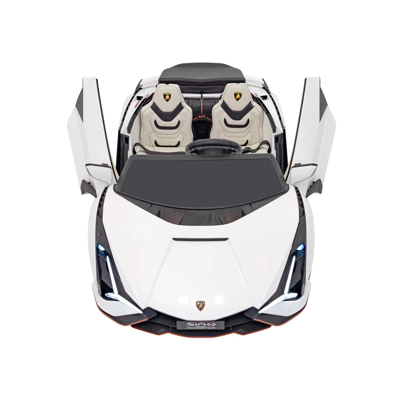 Carro Elétrico para Criança Lamborghini Sian 2 24v c/ RODAS DE BORRACHA & ASSENTO EM PELE