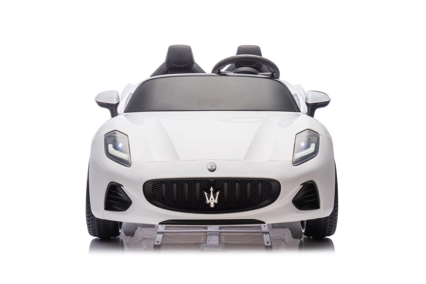 PRÉ-VENDA Carro Elétrico para Criança Maserati Branco 4x4 2 LUGARES 24v c/ RODAS DE BORRACHA & ASSENTO EM PELE