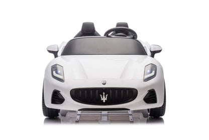 Carro Elétrico para Criança Maserati Branco 4x4 2 LUGARES 24v c/ RODAS DE BORRACHA & ASSENTO EM PELE
