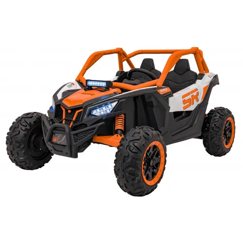 PRÉ-VENDA Carro Elétrico para Criança MAVERICK STYLE RR 4x4 24v Laranja c/ RODAS DE BORRACHA & ASSENTO EM PELE