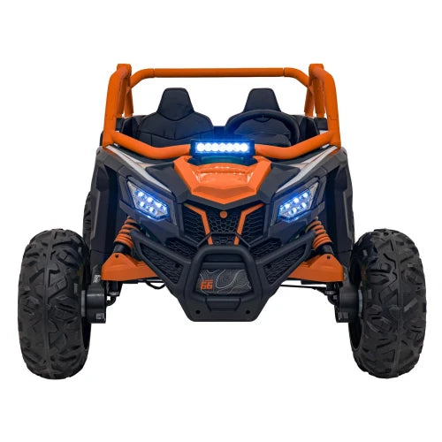 PRÉ-VENDA Carro Elétrico para Criança MAVERICK STYLE RR 4x4 24v Laranja c/ RODAS DE BORRACHA & ASSENTO EM PELE