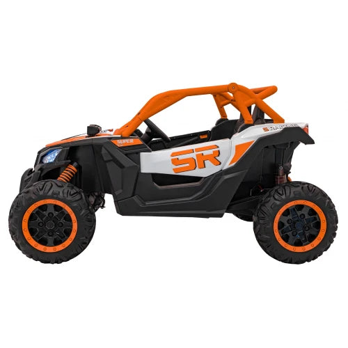 PRÉ-VENDA Carro Elétrico para Criança MAVERICK STYLE RR 4x4 24v Laranja c/ RODAS DE BORRACHA & ASSENTO EM PELE