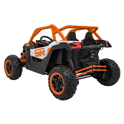 PRÉ-VENDA Carro Elétrico para Criança MAVERICK STYLE RR 4x4 24v Laranja c/ RODAS DE BORRACHA & ASSENTO EM PELE