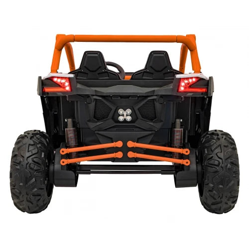 PRÉ-VENDA Carro Elétrico para Criança MAVERICK STYLE RR 4x4 24v Laranja c/ RODAS DE BORRACHA & ASSENTO EM PELE