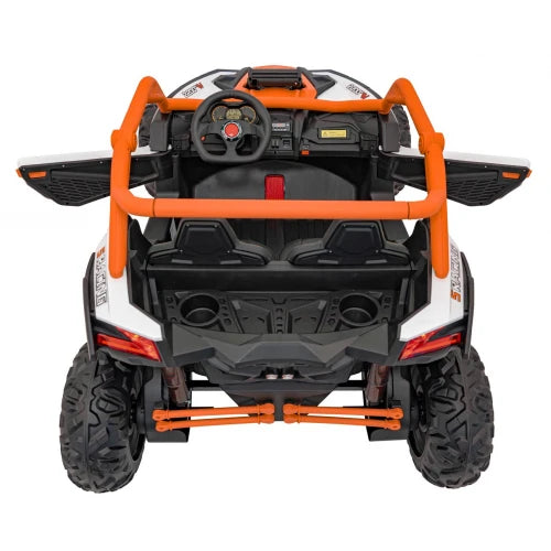 PRÉ-VENDA Carro Elétrico para Criança MAVERICK STYLE RR 4x4 24v Laranja c/ RODAS DE BORRACHA & ASSENTO EM PELE