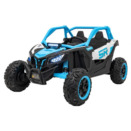PRÉ-VENDA Carro Elétrico para Criança MAVERICK STYLE RR 4x4 24v Azul c/ RODAS DE BORRACHA & ASSENTO EM PELE