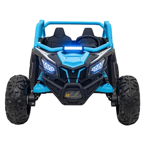 PRÉ-VENDA Carro Elétrico para Criança MAVERICK STYLE RR 4x4 24v Azul c/ RODAS DE BORRACHA & ASSENTO EM PELE